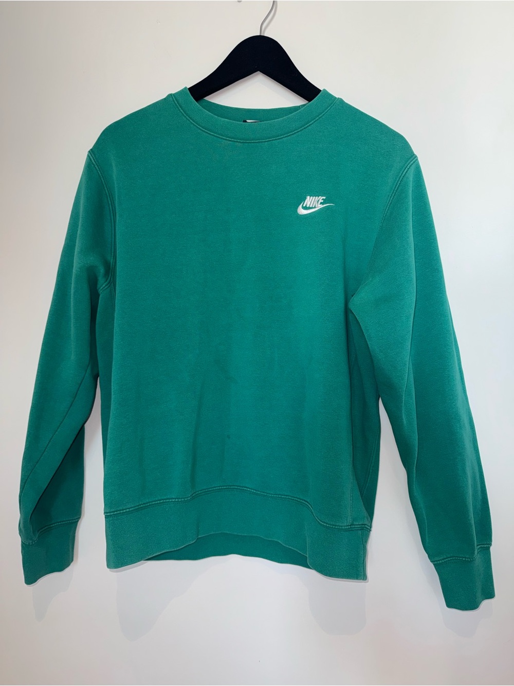 Nike Men's Green Crewneck Sweatshirt